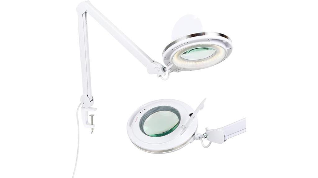 magnifying desk lamp with clamp