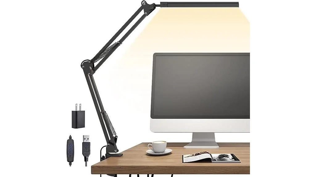 tropical themed adjustable desk lamp