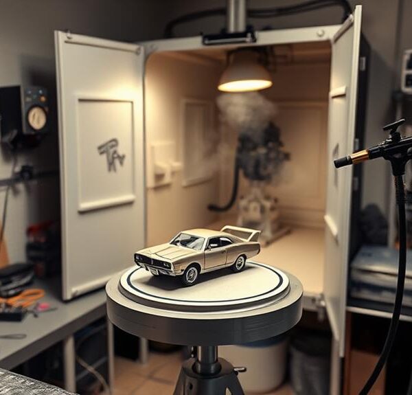 airbrushing models requires booth