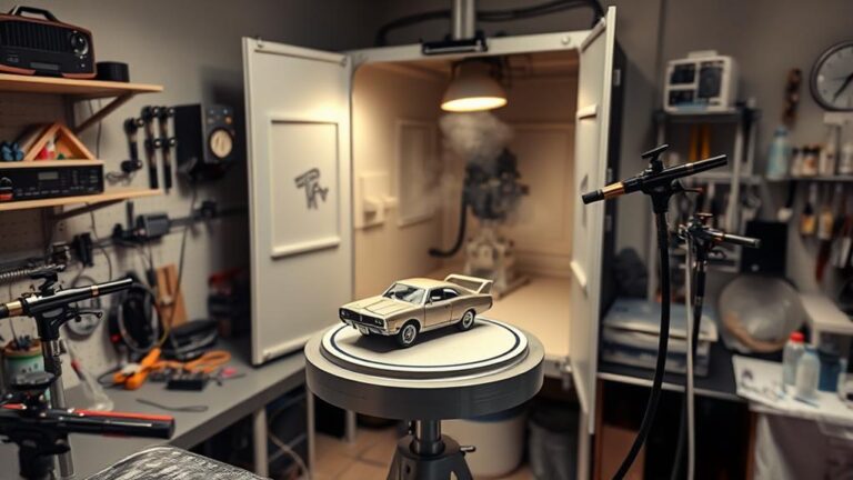 airbrushing models requires booth