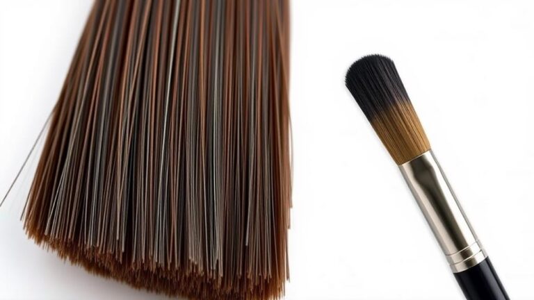 brushes made from synthetics
