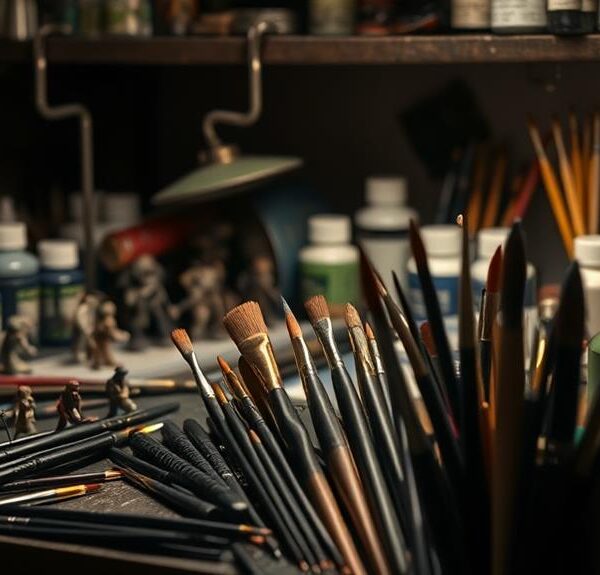 miniature painting brush essentials