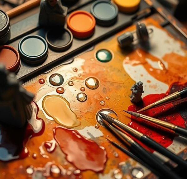 mixing paints with water