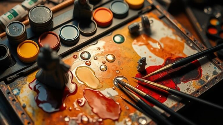 mixing paints with water