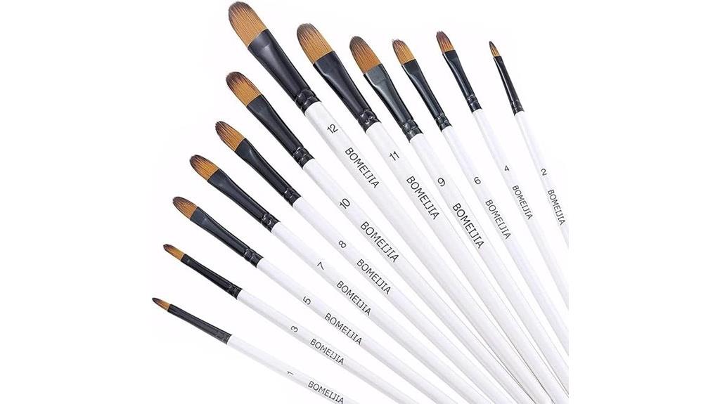 12 piece paint brush set