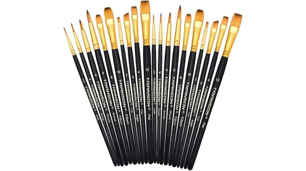 20 piece paint brush set