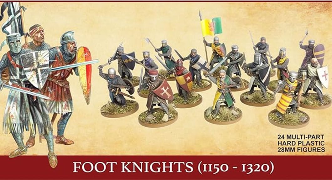 28mm medieval foot knights