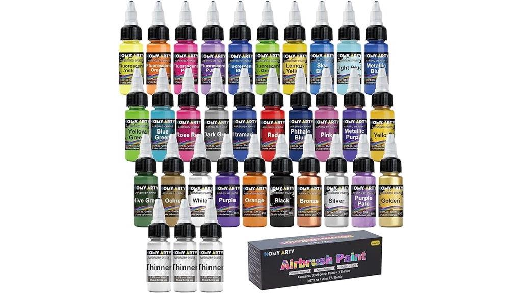 30 color airbrush set