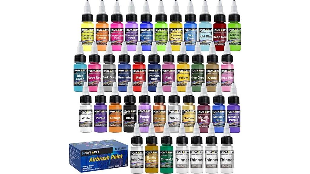 36 color airbrush paints