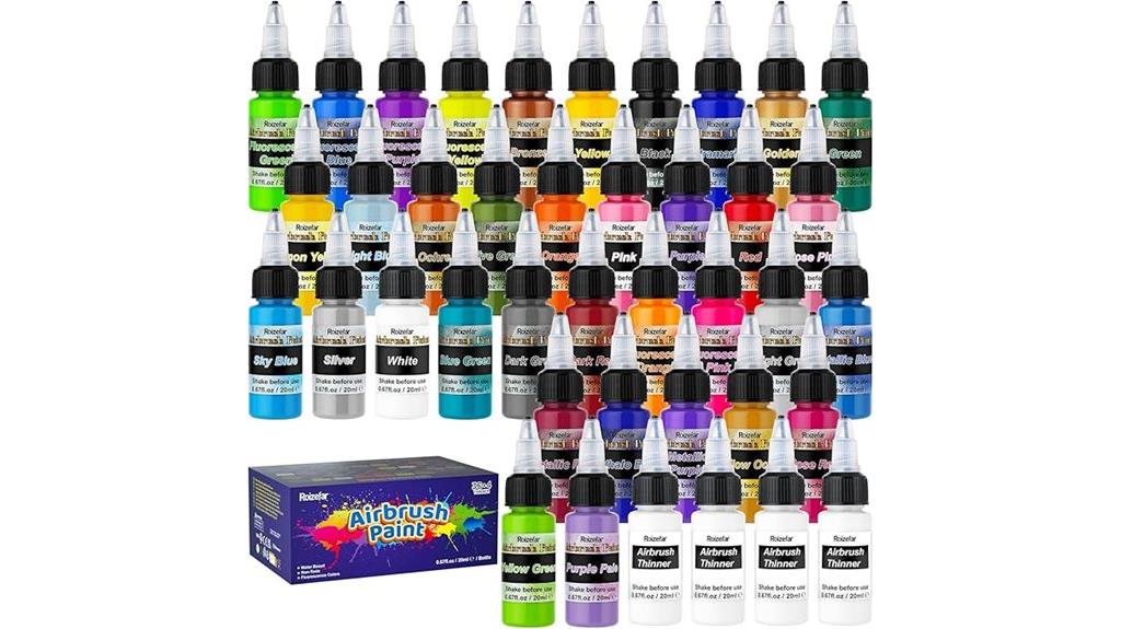 36 color airbrush set