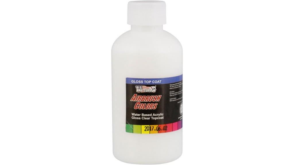 acrylic airbrush paint topcoat
