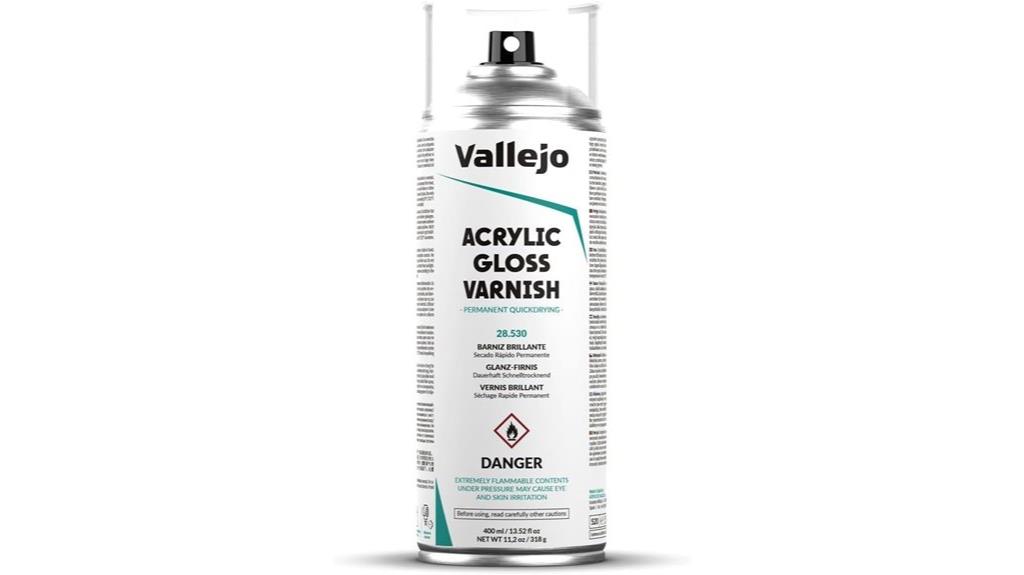 acrylic gloss varnish spray