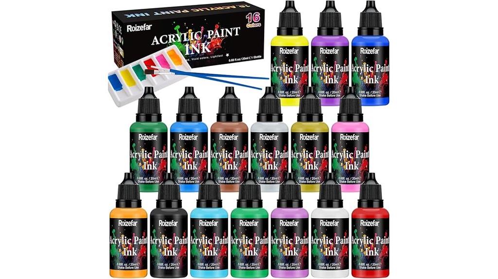 acrylic ink set bundle