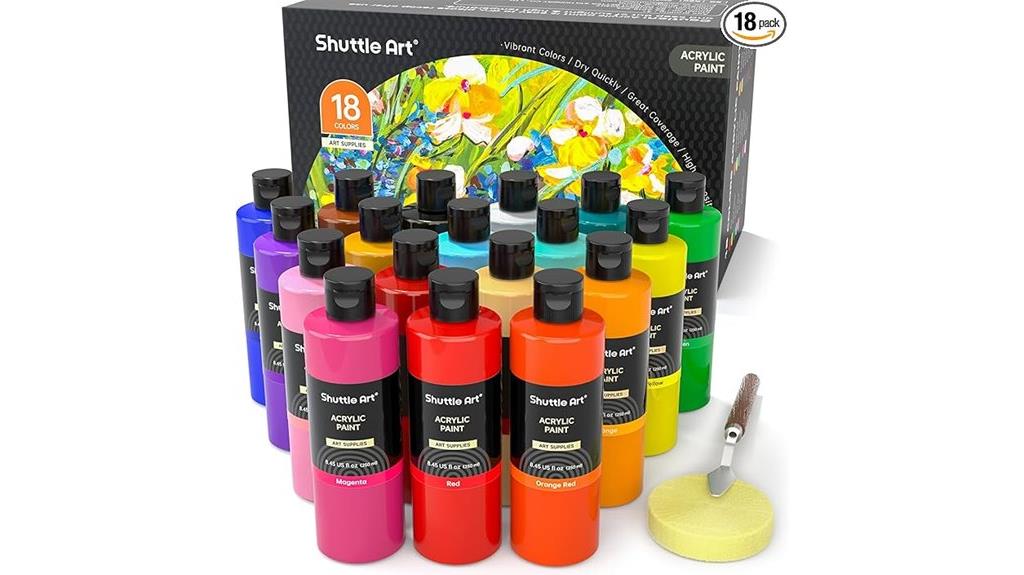 acrylic paint bottle set