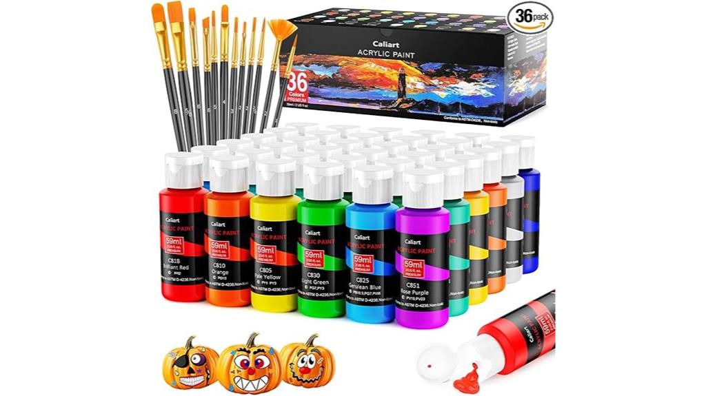 acrylic paint set bundle