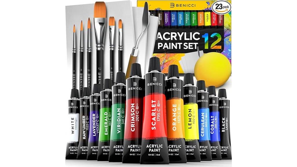 acrylic paint set bundle