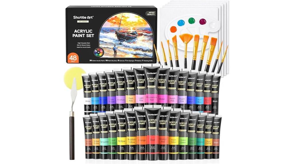 acrylic paint set included