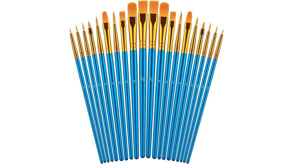acrylic paintbrush set included