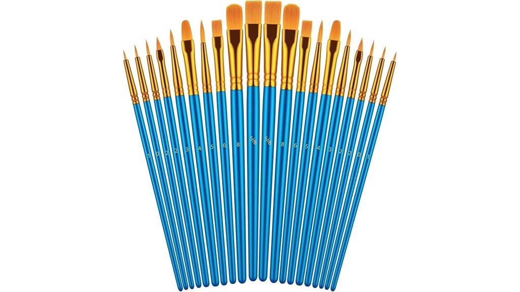 acrylic painting brush set