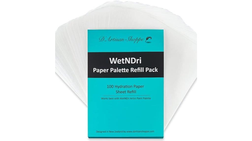 acrylic painting palette refills