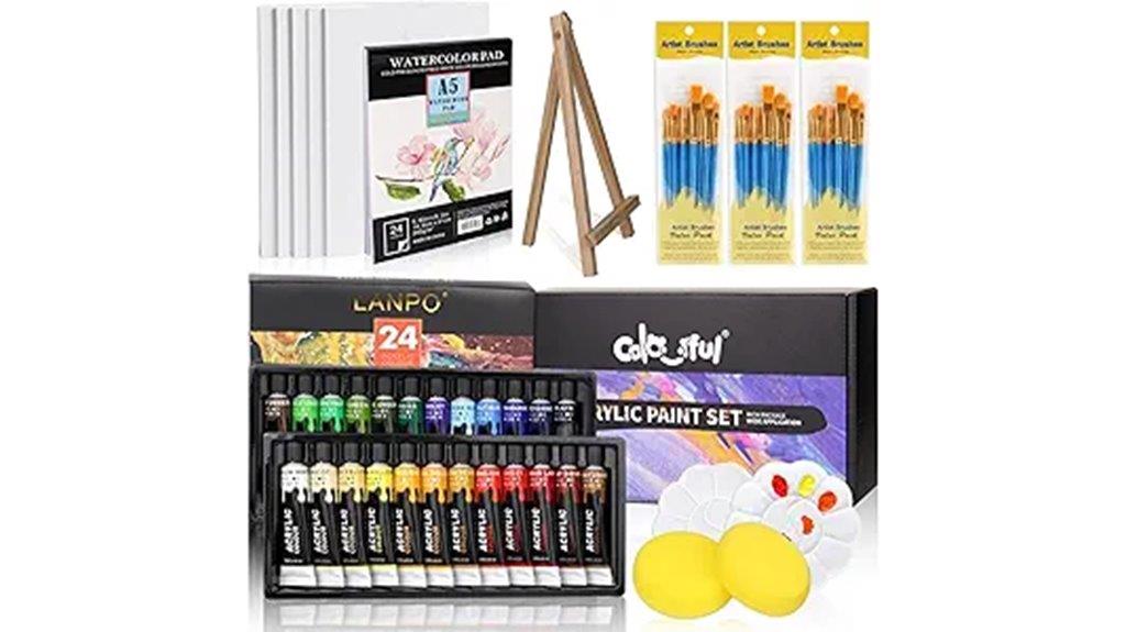 acrylic painting supplies set