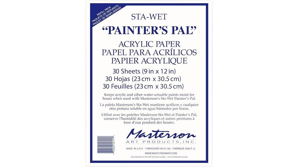 acrylic paper refill sheets
