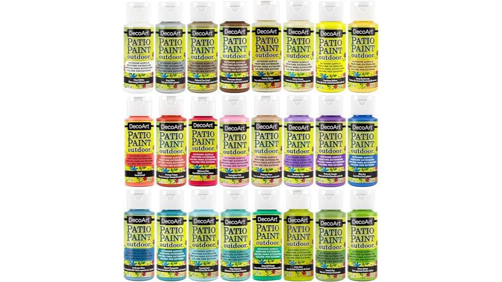 acrylic patio paint set