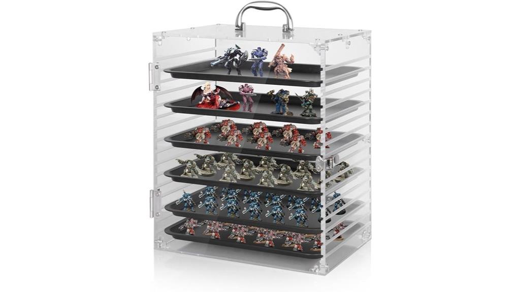 acrylic storage for miniatures