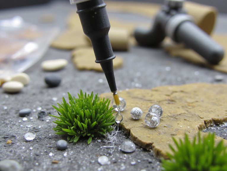 adhesive techniques for miniatures