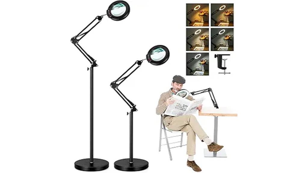 adjustable led magnifying lamp