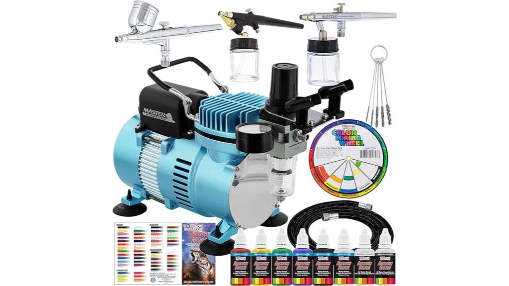 airbrush system with paints