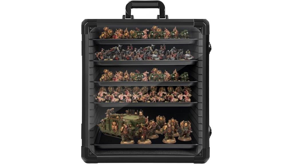aluminum miniatures storage case