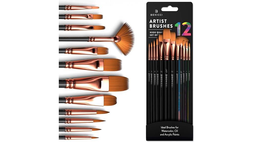 artist brush set 12