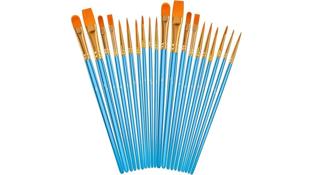 artist paintbrushes set 20pcs