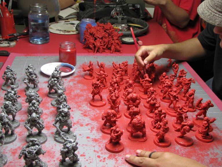 batch painting miniature efficiency