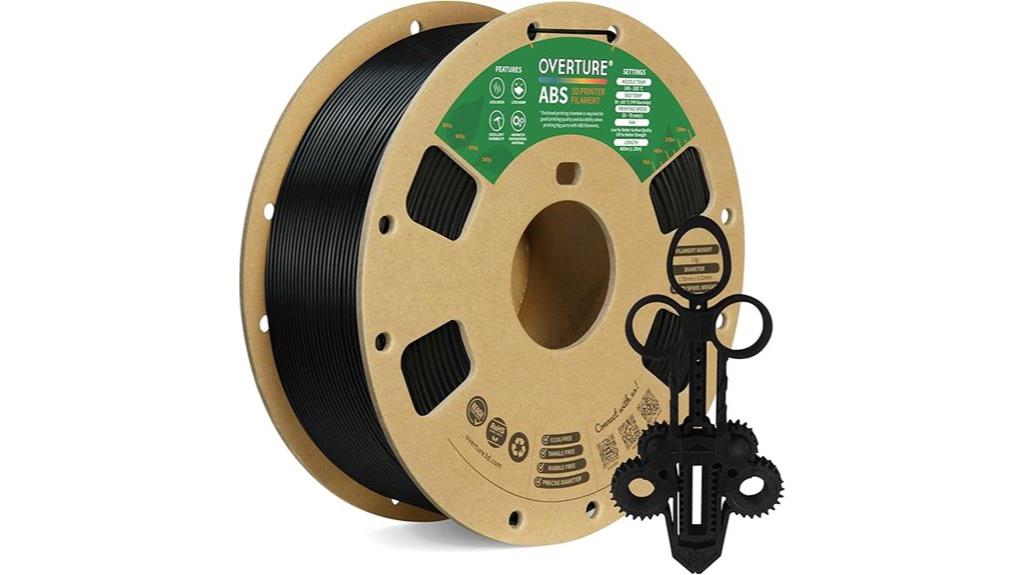 black abs 3d filament