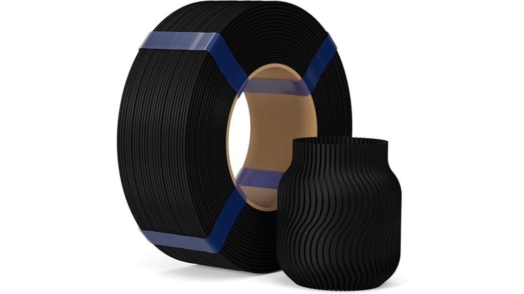 black pla filament refill