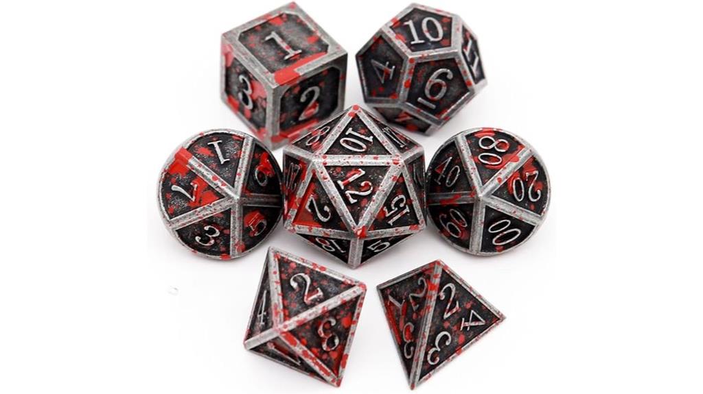 bloodstained metal dnd dice