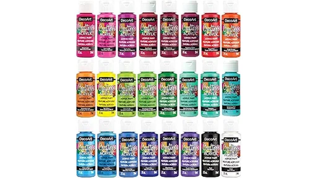 bright acrylic paint set