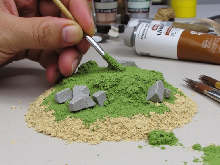 budget acrylics for terrain
