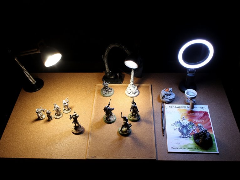 budget lighting for painting