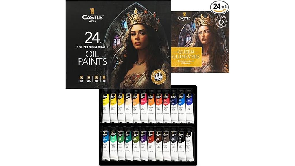 castle art 24 oil set