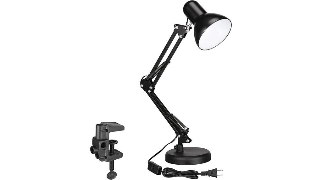 clamp and swing arm lamp