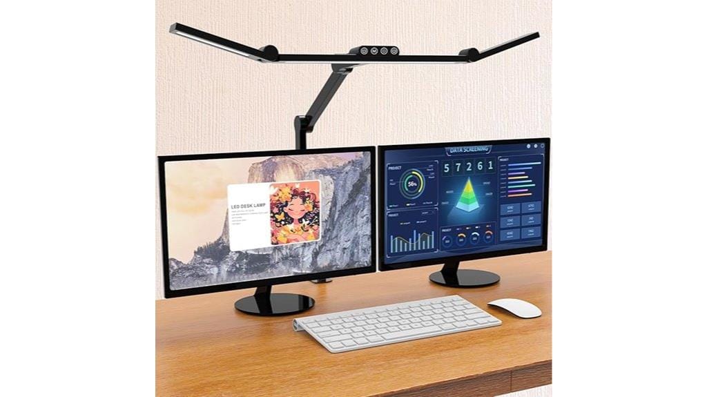 clamp mounted auto dimming lamp