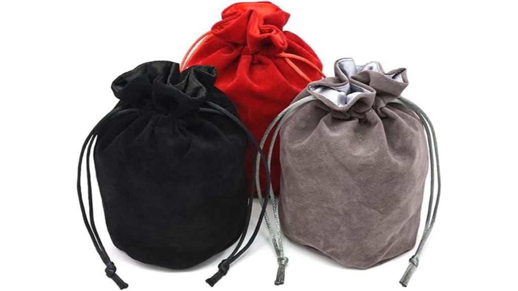 colorful drawstring dice bag