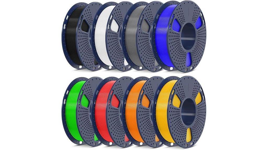 colorful pla filament pack