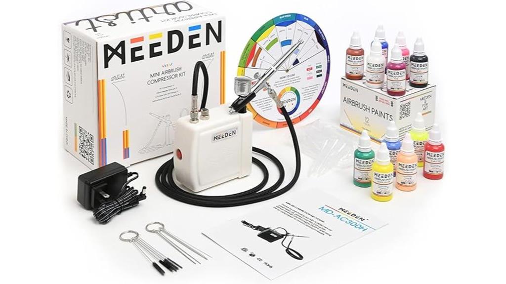 compact airbrush painting kit