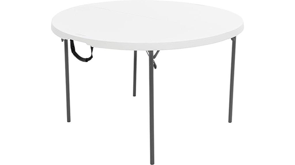 compact folding round table