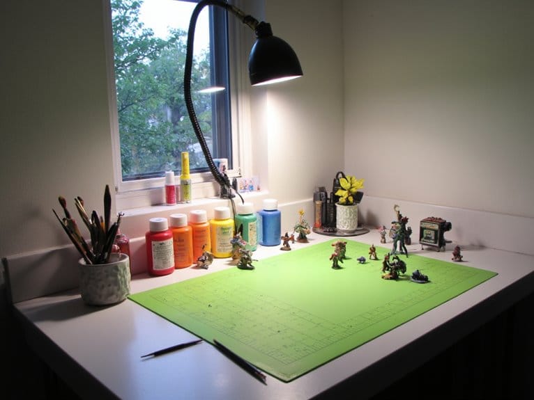 compact painting workspace solution