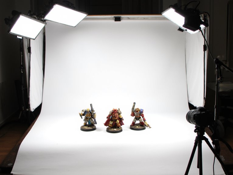 controlled lighting for miniatures